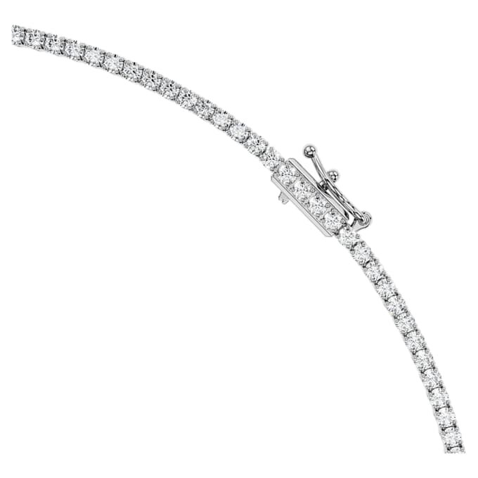 Octagon-ketting met in het laboratorium gekweekte diamanten, 12,86 karaat in totaal, achthoekige vorm, 18-karaats witgoud Octagon-ketting met in het laboratorium gekweekte diamanten, 12,86 karaat in totaal, achthoekige vorm, 18-karaats witgoud