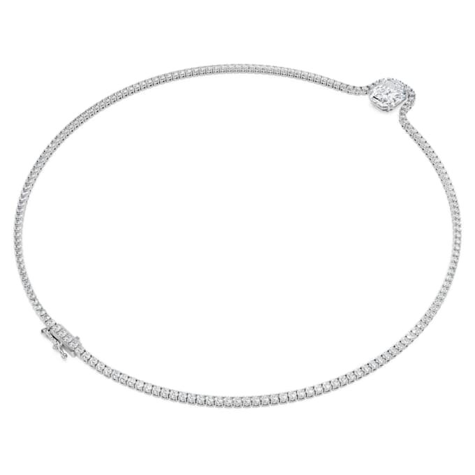 Octagon-ketting met in het laboratorium gekweekte diamanten, 12,86 karaat in totaal, achthoekige vorm, 18-karaats witgoud Octagon-ketting met in het laboratorium gekweekte diamanten, 12,86 karaat in totaal, achthoekige vorm, 18-karaats witgoud