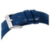 Octea Moon Horloge Swiss Made, Moon, leren band, blauw, roestvrij staal