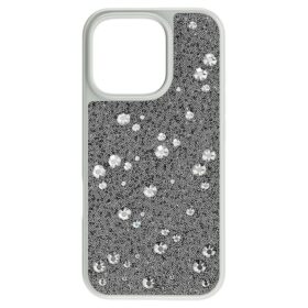 Opvallend smartphonehoesje met verspreid patroon, iPhone® 16 Pro, zilverkleurig