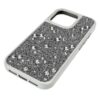 Opvallend smartphonehoesje met verspreid patroon, iPhone® 16 Pro, zilverkleurig Opvallend smartphonehoesje met verspreid patroon, iPhone® 16 Pro, zilverkleurig