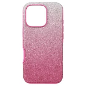 Opvallende smartphonehoes met kleurverloop, iPhone® 16 Pro, roze