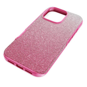 Opvallende smartphonehoes met kleurverloop, iPhone® 16 Pro, roze