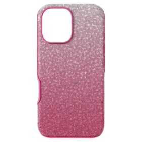 Opvallende smartphonehoes met kleurverloop, iPhone® 16, roze