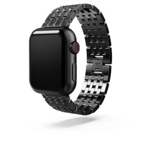 Princess-horlogeband voor Apple Watch® 40 mm & 41 mm, zwart, zwarte afwerking Princess-horlogeband voor Apple Watch® 40 mm & 41 mm, zwart, zwarte afwerking