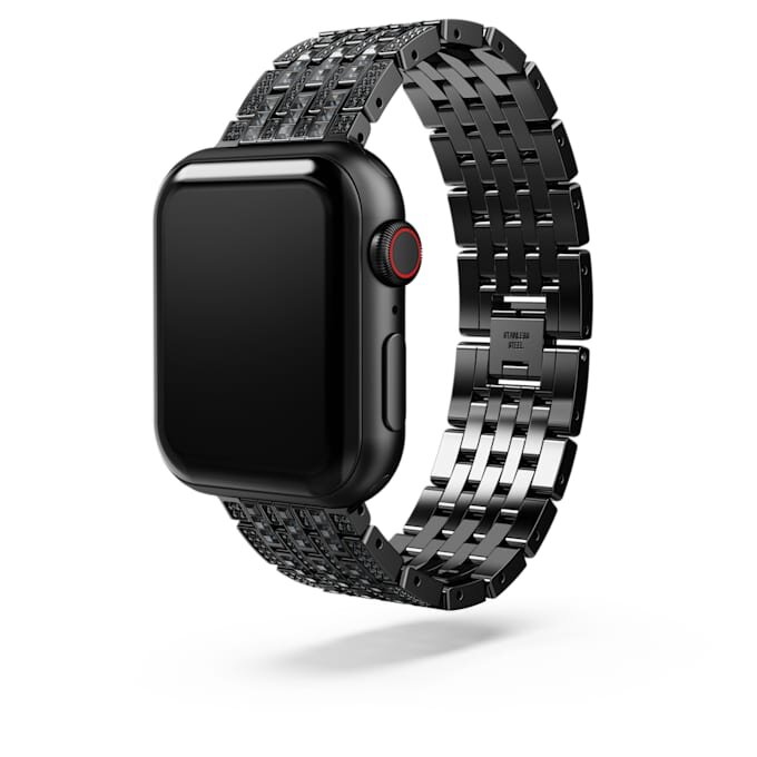 Princess-horlogeband voor Apple Watch® 40 mm & 41 mm, zwart, zwarte afwerking Princess-horlogeband voor Apple Watch® 40 mm & 41 mm, zwart, zwarte afwerking