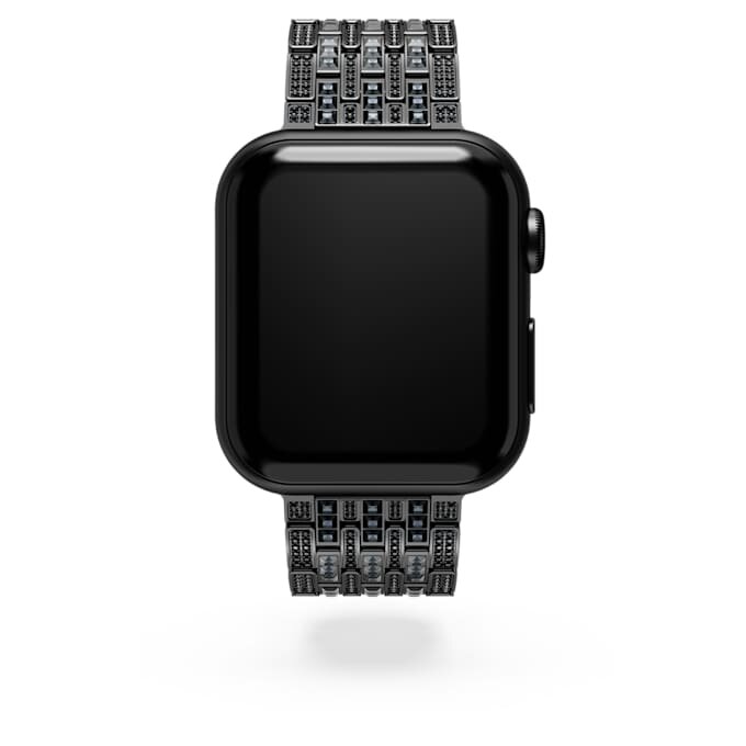 Princess-horlogeband voor Apple Watch® 40 mm & 41 mm, zwart, zwarte afwerking Princess-horlogeband voor Apple Watch® 40 mm & 41 mm, zwart, zwarte afwerking