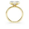 Ring met achthoekige zetting, in het laboratorium gekweekte diamanten 3,0 karaat in totaal, achthoekige vorm, 14-karaats geelgoud Ring met achthoekige zetting, in het laboratorium gekweekte diamanten 3,0 karaat in totaal, achthoekige vorm, 14-karaats geelgoud