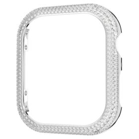 Schitterende hoes voor Apple Watch® Series 7, 41 mm, zilverkleurig