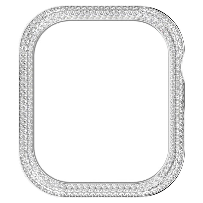 Schitterende hoes voor Apple Watch® Series 7, 41 mm, zilverkleurig Schitterende hoes voor Apple Watch® Series 7, 41 mm, zilverkleurig
