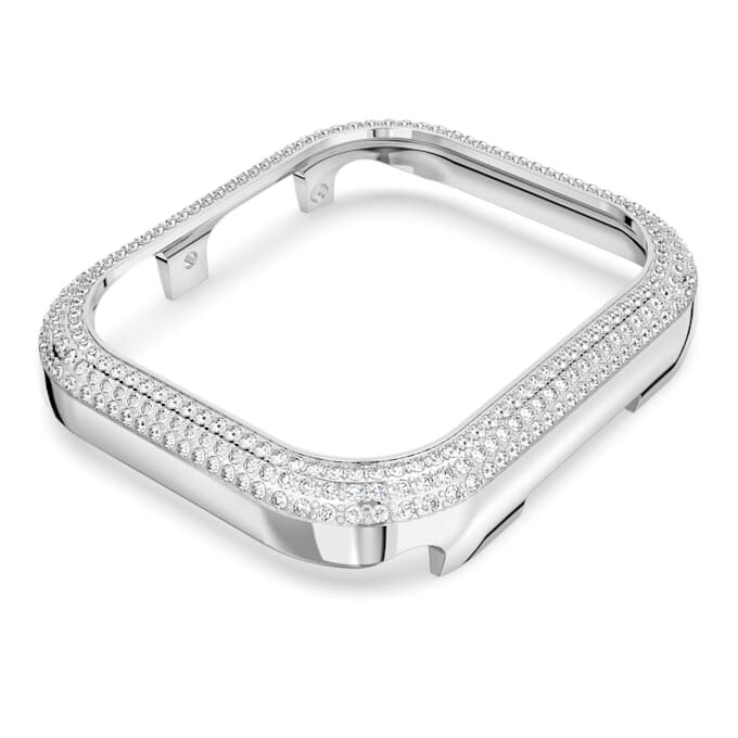 Schitterende hoes voor Apple Watch® Series 7, 41 mm, zilverkleurig Schitterende hoes voor Apple Watch® Series 7, 41 mm, zilverkleurig