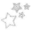 Set lichaamsjuwelen (4), ster, wit Set lichaamsjuwelen (4), ster, wit