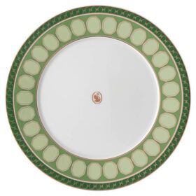 Signum-dinerbord van porselein, groen