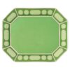 Signum-dienblad van porselein, groot, groen Signum-dienblad van porselein, groot, groen