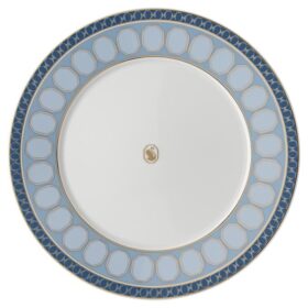 Signum-dinerbord van porselein, blauw