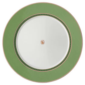 Signum-dinerbord van porselein, groen