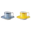 Signum-espressoset van porselein, veelkleurig Signum-espressoset van porselein, veelkleurig