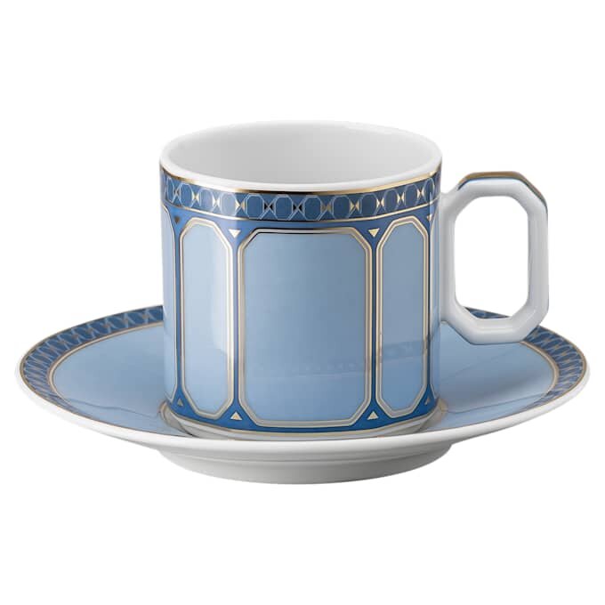 Signum-espressoset van porselein, veelkleurig Signum-espressoset van porselein, veelkleurig