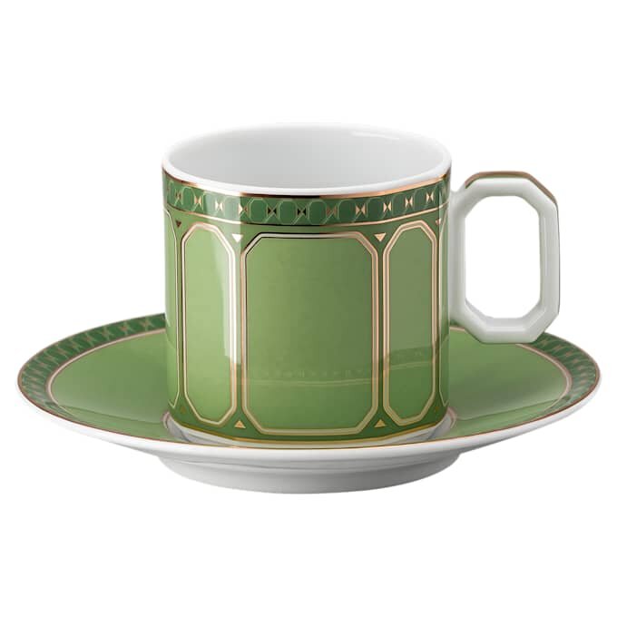 Signum-espressoset van porselein, veelkleurig Signum-espressoset van porselein, veelkleurig