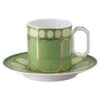 Signum koffiekopje met schoteltje, porselein, groen Signum koffiekopje met schoteltje, porselein, groen