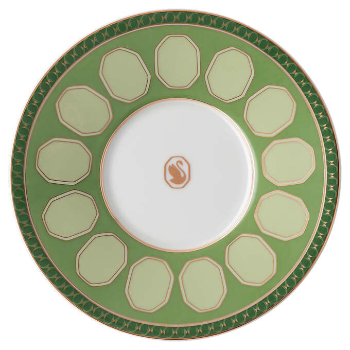 Signum koffiekopje met schoteltje, porselein, groen Signum koffiekopje met schoteltje, porselein, groen