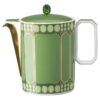 Signum koffiepot van porselein, groen