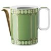 Signum koffiepot van porselein, groen