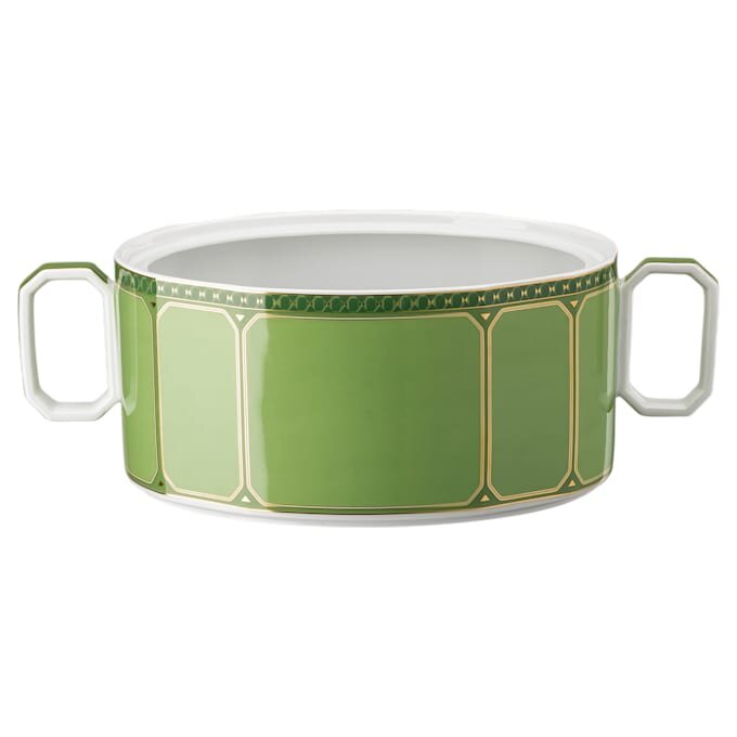 Signum-kom van porselein, groen Signum-kom van porselein, groen
