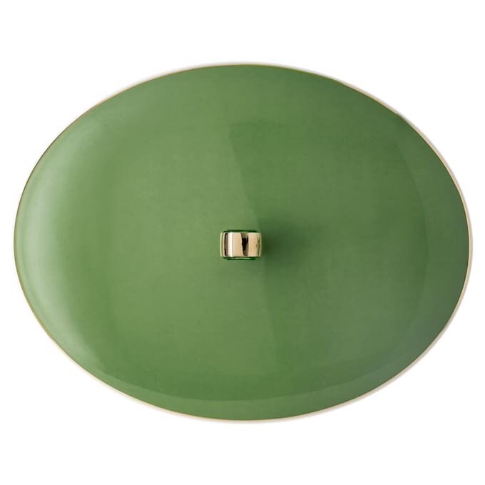 Signum-kom van porselein, groen Signum-kom van porselein, groen