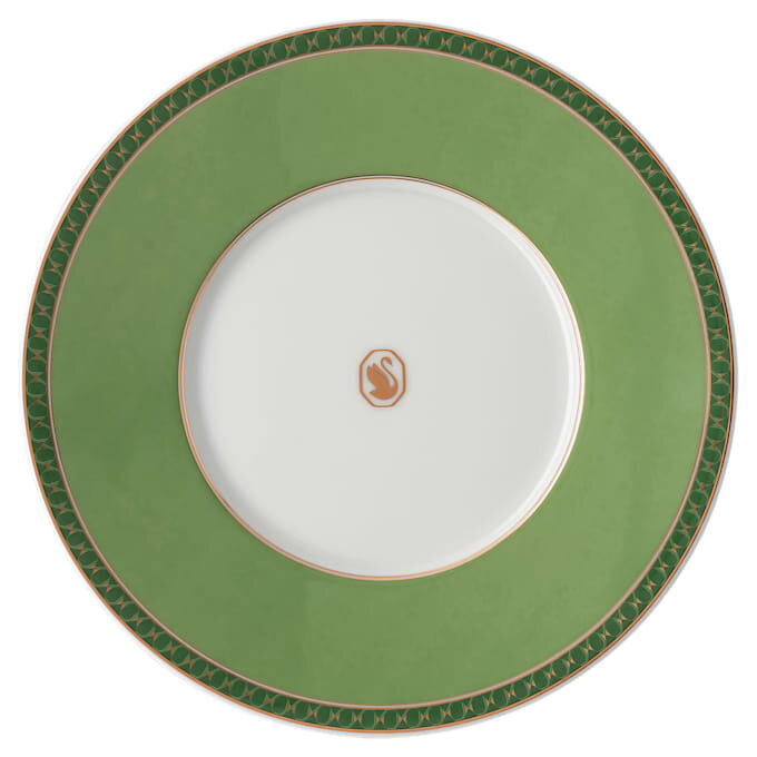 Signum-kopje met schoteltje, porselein, groen Signum-kopje met schoteltje, porselein, groen