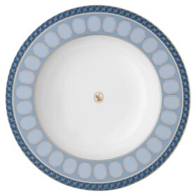 Signum soepbord van porselein, blauw