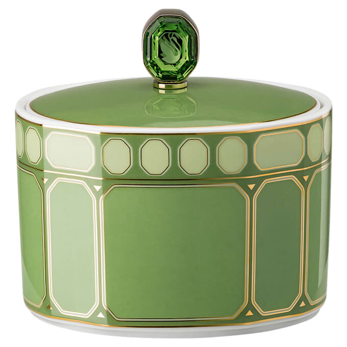 Signum suikerpot van porselein, groen Signum suikerpot van porselein, groen