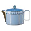 Signum-theepot van porselein, klein, blauw Signum-theepot van porselein, klein, blauw