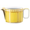 Signum-theepot van porselein, klein, geel Signum-theepot van porselein, klein, geel