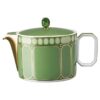 Signum-theepot van porselein, klein, groen Signum-theepot van porselein, klein, groen