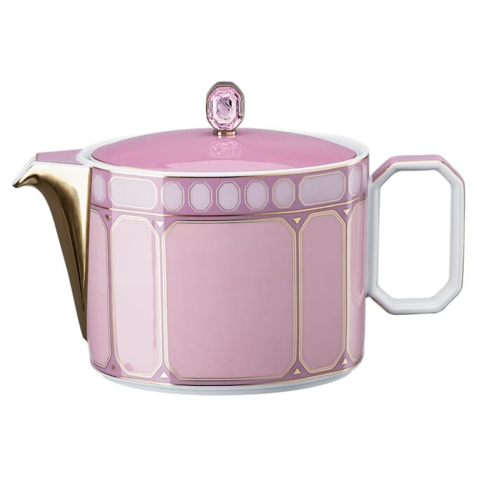 Signum-theepot van porselein, klein, roze Signum-theepot van porselein, klein, roze