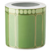 Signum-vaas van porselein, breed, groen Signum-vaas van porselein, breed, groen