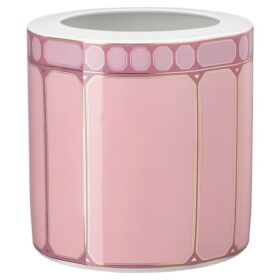 Signum-vaas van porselein, breed, roze