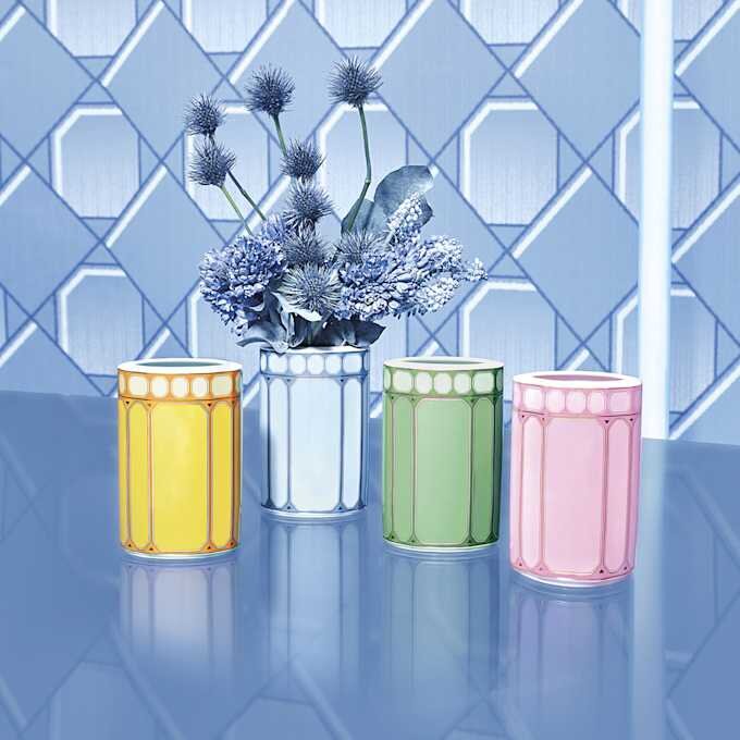 Signum-vaas van porselein, medium, blauw Signum-vaas van porselein, medium, blauw