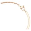 Slangenarmband met gemengde slijpvormen, Jaar van de Slang, rood, roségoudkleurig verguld Slangenarmband met gemengde slijpvormen, Jaar van de Slang, rood, roségoudkleurig verguld