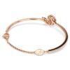 Slangenarmband met gemengde slijpvormen, Jaar van de Slang, rood, roségoudkleurig verguld Slangenarmband met gemengde slijpvormen, Jaar van de Slang, rood, roségoudkleurig verguld