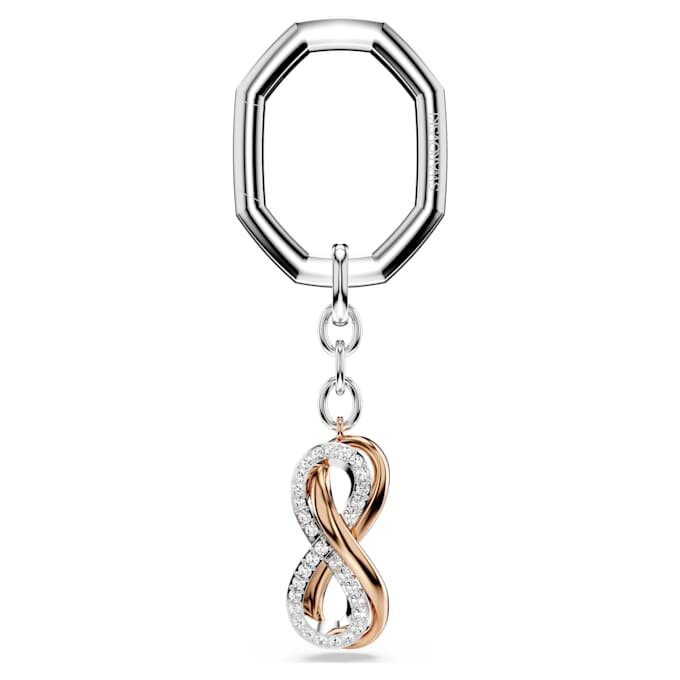 Sleutelhanger Infinity, wit, gemengde metalen afwerking Sleutelhanger Infinity, wit, gemengde metalen afwerking
