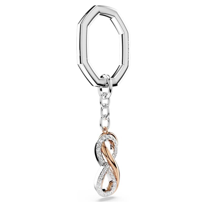Sleutelhanger Infinity, wit, gemengde metalen afwerking Sleutelhanger Infinity, wit, gemengde metalen afwerking