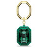 Sleutelhanger met achthoekige slijpvorm, groen, gemengde metalen afwerking Sleutelhanger met achthoekige slijpvorm, groen, gemengde metalen afwerking