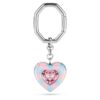 Sleutelhanger met hartvormige uitsnede, hart, veelkleurig, gerhodineerd Sleutelhanger met hartvormige uitsnede, hart, veelkleurig, gerhodineerd