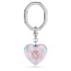 Sleutelhanger met hartvormige uitsnede, hart, veelkleurig, gerhodineerd Sleutelhanger met hartvormige uitsnede, hart, veelkleurig, gerhodineerd