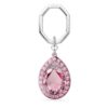 Sleutelhanger met peervormige steen, roze Sleutelhanger met peervormige steen, roze