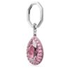 Sleutelhanger met peervormige steen, roze Sleutelhanger met peervormige steen, roze