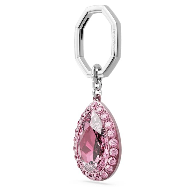 Sleutelhanger met peervormige steen, roze Sleutelhanger met peervormige steen, roze