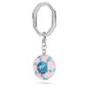 Sleutelhanger met ronde vorm, veelkleurig, gerhodineerd Sleutelhanger met ronde vorm, veelkleurig, gerhodineerd